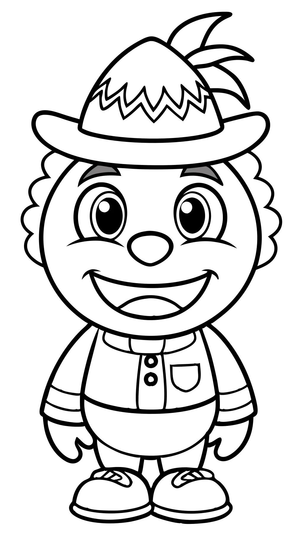 cartoon coloring book pages